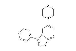 Image of 4-(2-keto-2-morpholino-ethyl)-3-phenyl-1,2,4-oxadiazol-5-one