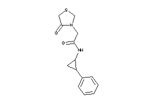 2-(4-ketothiazolidin-3-yl)-N-(2-phenylcyclopropyl)acetamide