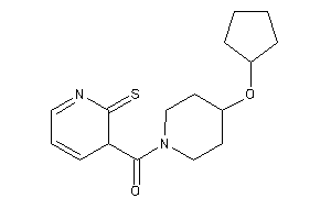 Image of [4-(cyclopentoxy)piperidino]-(2-thioxo-3H-pyridin-3-yl)methanone