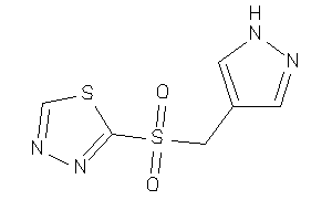 2-(1H-pyrazol-4-ylmethylsulfonyl)-1,3,4-thiadiazole