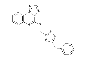 2-benzyl-5-[([1,2,4]triazolo[1,5-c]quinazolin-5-ylthio)methyl]-1,3,4-oxadiazole