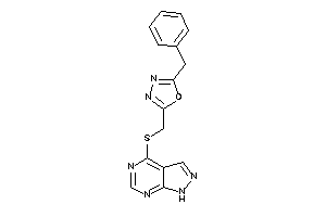 2-benzyl-5-[(1H-pyrazolo[3,4-d]pyrimidin-4-ylthio)methyl]-1,3,4-oxadiazole