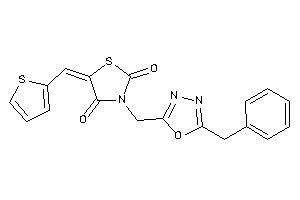 3-[(5-benzyl-1,3,4-oxadiazol-2-yl)methyl]-5-(2-thenylidene)thiazolidine-2,4-quinone