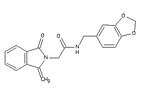 2-(1-keto-3-methylene-isoindolin-2-yl)-N-piperonyl-acetamide