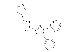 1,5-diphenyl-N-(tetrahydrofuran-3-ylmethyl)-2-pyrazoline-3-carboxamide