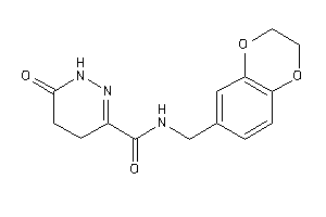 N-(2,3-dihydro-1,4-benzodioxin-6-ylmethyl)-6-keto-4,5-dihydro-1H-pyridazine-3-carboxamide