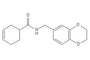 N-(2,3-dihydro-1,4-benzodioxin-6-ylmethyl)cyclohex-3-ene-1-carboxamide