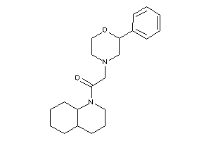 1-(3,4,4a,5,6,7,8,8a-octahydro-2H-quinolin-1-yl)-2-(2-phenylmorpholino)ethanone