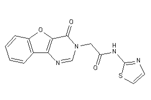 2-(4-ketobenzofuro[3,2-d]pyrimidin-3-yl)-N-thiazol-2-yl-acetamide