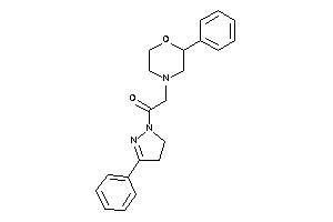 2-(2-phenylmorpholino)-1-(3-phenyl-2-pyrazolin-1-yl)ethanone