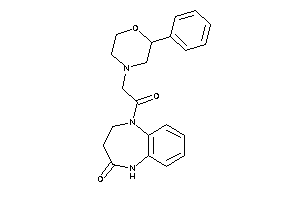 1-[2-(2-phenylmorpholino)acetyl]-3,5-dihydro-2H-1,5-benzodiazepin-4-one