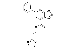 N-[2-(1,2,4-oxadiazol-5-yl)ethyl]-6-phenyl-isoxazolo[5,4-b]pyridine-4-carboxamide