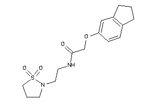N-[2-(1,1-diketo-1,2-thiazolidin-2-yl)ethyl]-2-indan-5-yloxy-acetamide