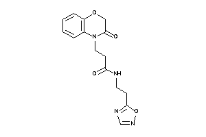 3-(3-keto-1,4-benzoxazin-4-yl)-N-[2-(1,2,4-oxadiazol-5-yl)ethyl]propionamide