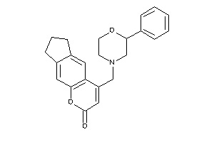 Image of 4-[(2-phenylmorpholino)methyl]-7,8-dihydro-6H-cyclopenta[g]chromen-2-one