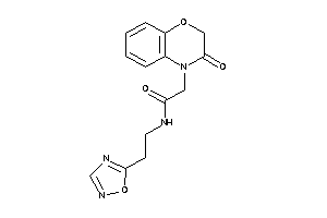 2-(3-keto-1,4-benzoxazin-4-yl)-N-[2-(1,2,4-oxadiazol-5-yl)ethyl]acetamide