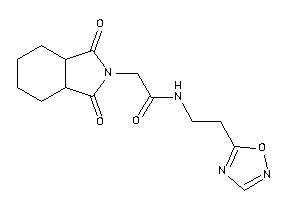 2-(1,3-diketo-3a,4,5,6,7,7a-hexahydroisoindol-2-yl)-N-[2-(1,2,4-oxadiazol-5-yl)ethyl]acetamide