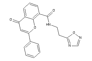 4-keto-N-[2-(1,2,4-oxadiazol-5-yl)ethyl]-2-phenyl-chromene-8-carboxamide