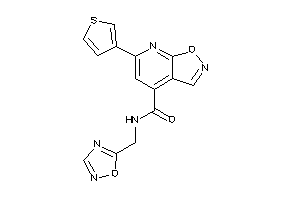 N-(1,2,4-oxadiazol-5-ylmethyl)-6-(3-thienyl)isoxazolo[5,4-b]pyridine-4-carboxamide