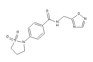 4-(1,1-diketo-1,2-thiazolidin-2-yl)-N-(1,2,4-oxadiazol-5-ylmethyl)benzamide