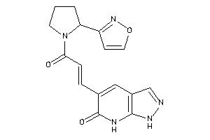 5-[3-(2-isoxazol-3-ylpyrrolidino)-3-keto-prop-1-enyl]-1,7-dihydropyrazolo[3,4-b]pyridin-6-one