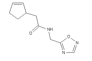 2-cyclopent-2-en-1-yl-N-(1,2,4-oxadiazol-5-ylmethyl)acetamide