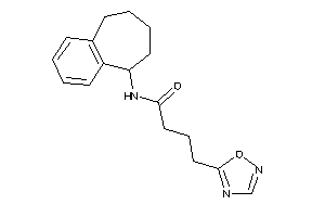 4-(1,2,4-oxadiazol-5-yl)-N-(6,7,8,9-tetrahydro-5H-benzocyclohepten-9-yl)butyramide