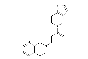 3-(6,8-dihydro-5H-pyrido[3,4-d]pyrimidin-7-yl)-1-(6,7-dihydro-4H-thieno[3,2-c]pyridin-5-yl)propan-1-one