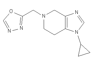 2-[(1-cyclopropyl-6,7-dihydro-4H-imidazo[4,5-c]pyridin-5-yl)methyl]-1,3,4-oxadiazole