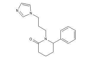 1-(3-imidazol-1-ylpropyl)-6-phenyl-2-piperidone