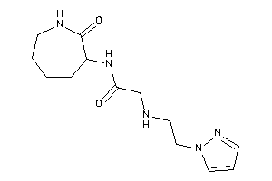 N-(2-ketoazepan-3-yl)-2-(2-pyrazol-1-ylethylamino)acetamide