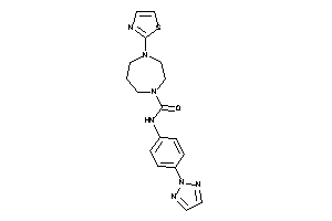 4-thiazol-2-yl-N-[4-(triazol-2-yl)phenyl]-1,4-diazepane-1-carboxamide