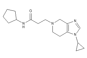 N-cyclopentyl-3-(1-cyclopropyl-6,7-dihydro-4H-imidazo[4,5-c]pyridin-5-yl)propionamide