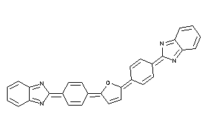 2-[4-[5-[4-(benzimidazol-2-ylidene)cyclohexa-2,5-dien-1-ylidene]-2-furylidene]cyclohexa-2,5-dien-1-ylidene]benzimidazole