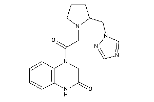 4-[2-[2-(1,2,4-triazol-1-ylmethyl)pyrrolidino]acetyl]-1,3-dihydroquinoxalin-2-one