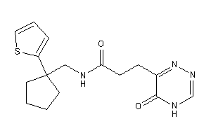 3-(5-keto-4H-1,2,4-triazin-6-yl)-N-[[1-(2-thienyl)cyclopentyl]methyl]propionamide