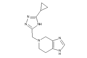 5-[(5-cyclopropyl-4H-1,2,4-triazol-3-yl)methyl]-1,4,6,7-tetrahydroimidazo[4,5-c]pyridine