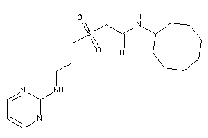 N-cyclooctyl-2-[3-(2-pyrimidylamino)propylsulfonyl]acetamide