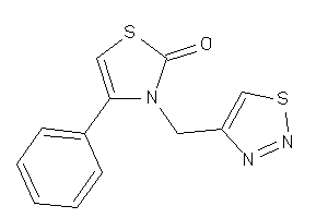 4-phenyl-3-(thiadiazol-4-ylmethyl)-4-thiazolin-2-one