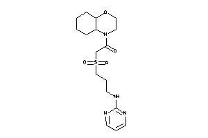 1-(2,3,4a,5,6,7,8,8a-octahydrobenzo[b][1,4]oxazin-4-yl)-2-[3-(2-pyrimidylamino)propylsulfonyl]ethanone