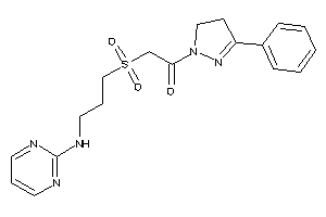 1-(3-phenyl-2-pyrazolin-1-yl)-2-[3-(2-pyrimidylamino)propylsulfonyl]ethanone