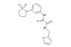 N'-[3-(1,1-diketo-1,2-thiazolidin-2-yl)phenyl]-N-(2-furfuryl)oxamide