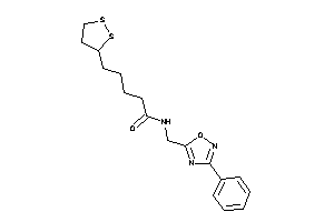 5-(dithiolan-3-yl)-N-[(3-phenyl-1,2,4-oxadiazol-5-yl)methyl]valeramide