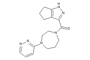 (4-pyridazin-3-yl-1,4-diazepan-1-yl)-(1,4,5,6-tetrahydrocyclopenta[c]pyrazol-3-yl)methanone