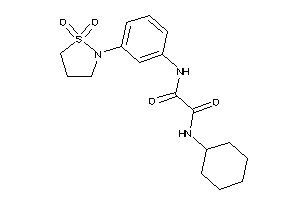 N-cyclohexyl-N'-[3-(1,1-diketo-1,2-thiazolidin-2-yl)phenyl]oxamide