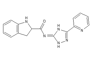 Image of N-[3-(2-pyridyl)-1,4-dihydro-1,2,4-triazol-5-ylidene]indoline-2-carboxamide
