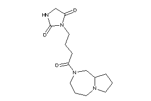 3-[4-(1,3,4,5,7,8,9,9a-octahydropyrrolo[1,2-a][1,4]diazepin-2-yl)-4-keto-butyl]hydantoin