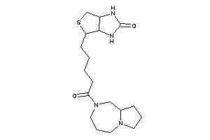 6-[5-(1,3,4,5,7,8,9,9a-octahydropyrrolo[1,2-a][1,4]diazepin-2-yl)-5-keto-pentyl]-1,3,3a,4,6,6a-hexahydrothieno[3,4-d]imidazol-2-one