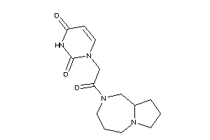 1-[2-(1,3,4,5,7,8,9,9a-octahydropyrrolo[1,2-a][1,4]diazepin-2-yl)-2-keto-ethyl]pyrimidine-2,4-quinone