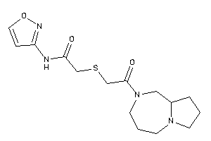 2-[[2-(1,3,4,5,7,8,9,9a-octahydropyrrolo[1,2-a][1,4]diazepin-2-yl)-2-keto-ethyl]thio]-N-isoxazol-3-yl-acetamide